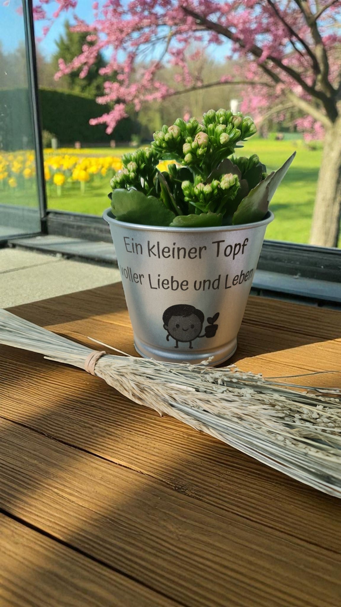 Blumentopf "Ein kleiner Topf voller Liebe und Leben"