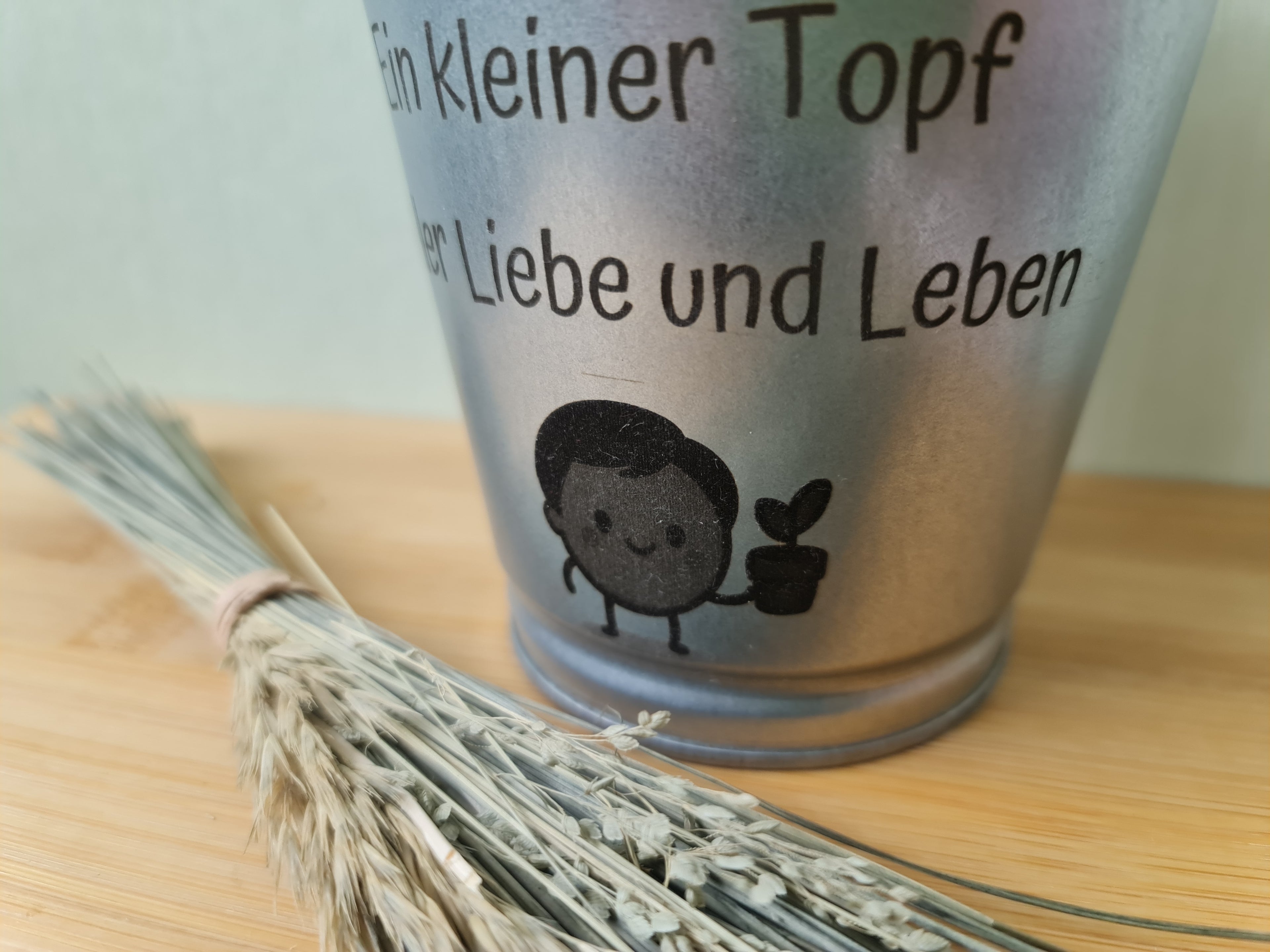 Blumentopf "Ein kleiner Topf voller Liebe und Leben"