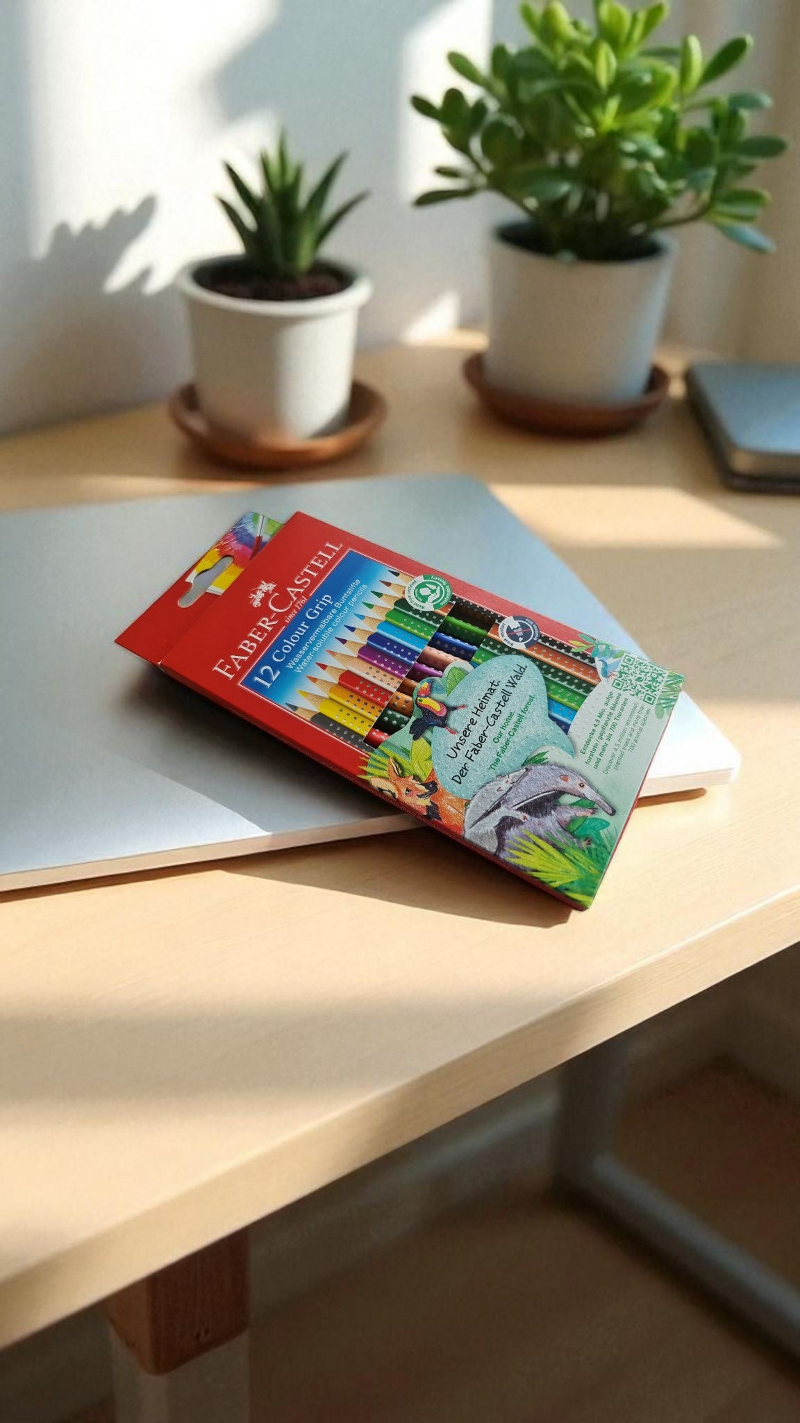 Faber-Castell Colour Grip Buntstifte – 12er-Set mit persönlicher Gravur