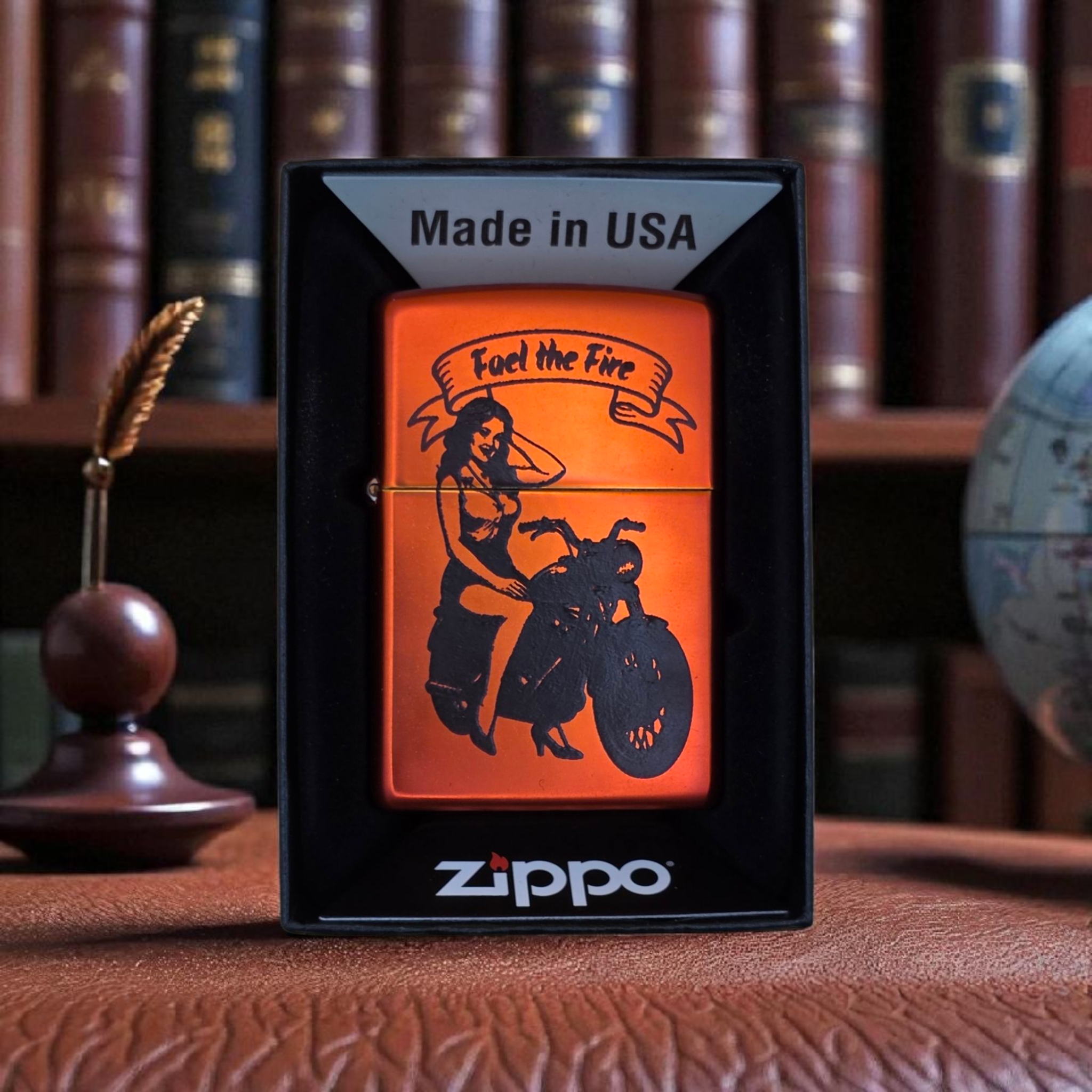 Original Zippo® Feuerzeug Regular Metallic Red mit Personalisierter Gravur