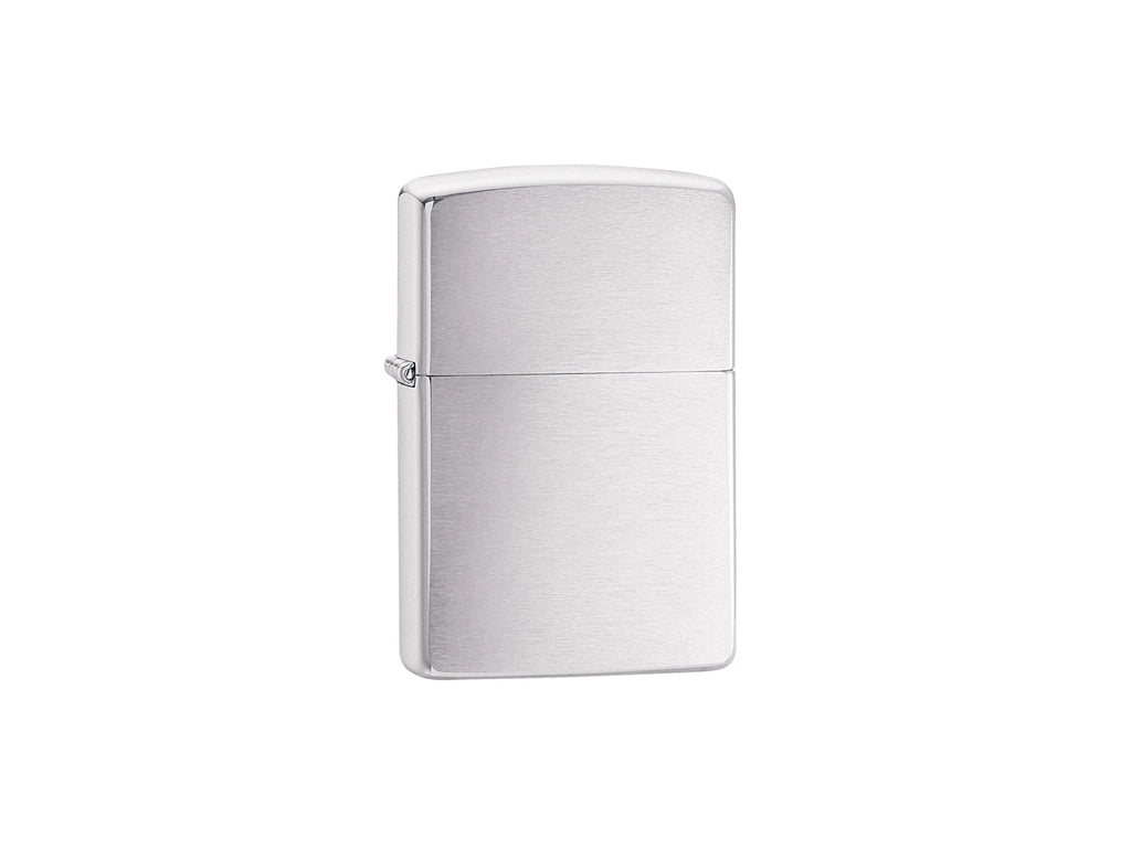 Original Zippo® Feuerzeug Brushed Chrome mit Personalisierter Gravur