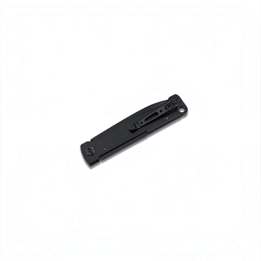 HUNTERLASE Böker Plus Atlas All Black Taschenmesser aus Edelstahl in Schwarz mit Taschenclip
