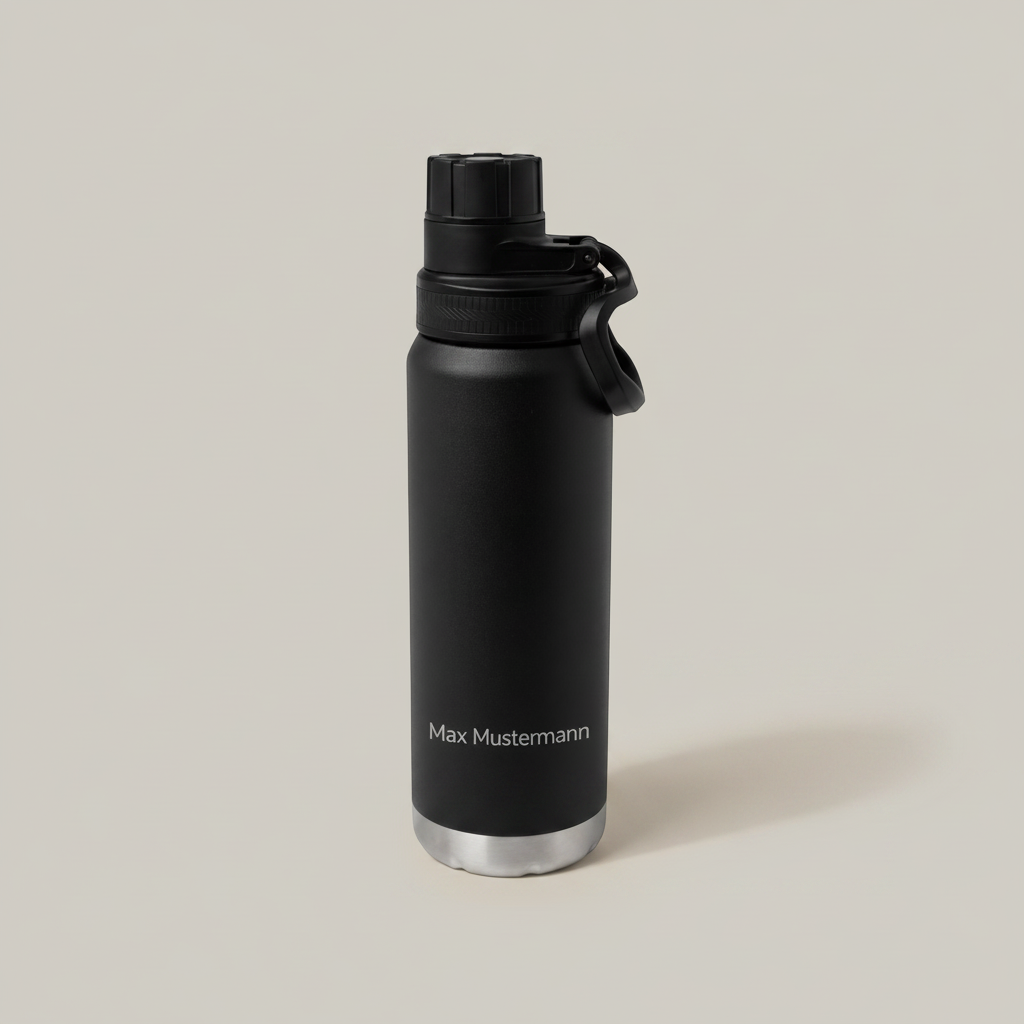 Trinkflasche 700ml schwarz