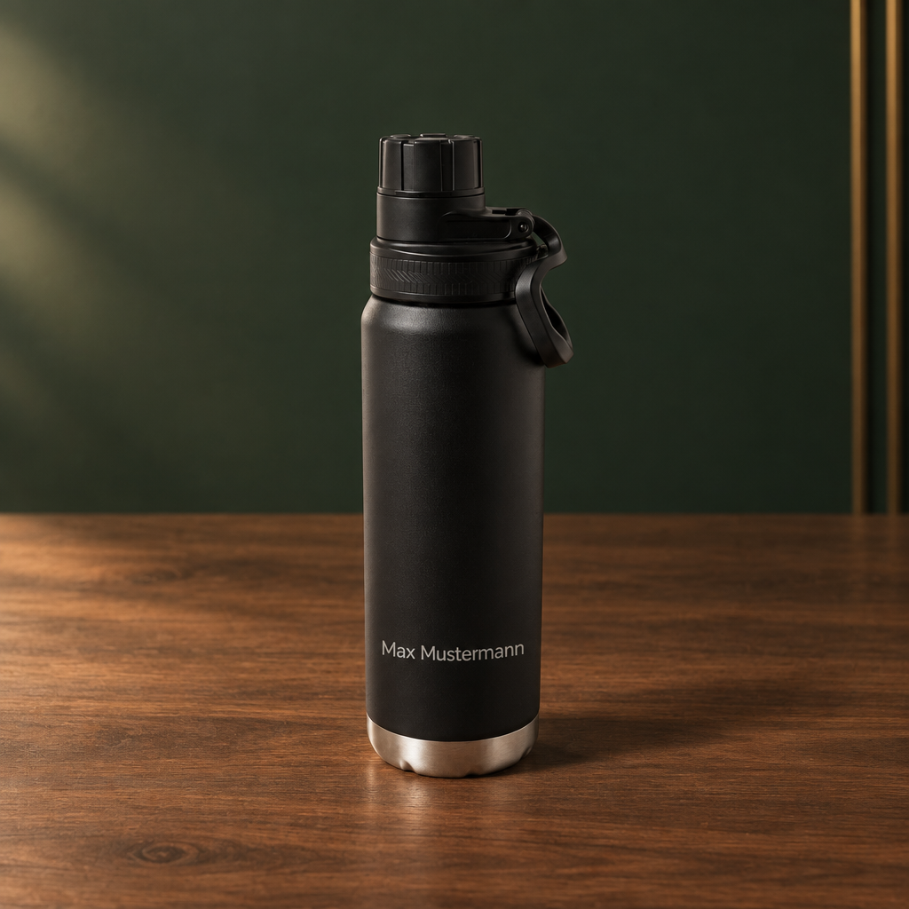 Trinkflasche 700ml schwarz