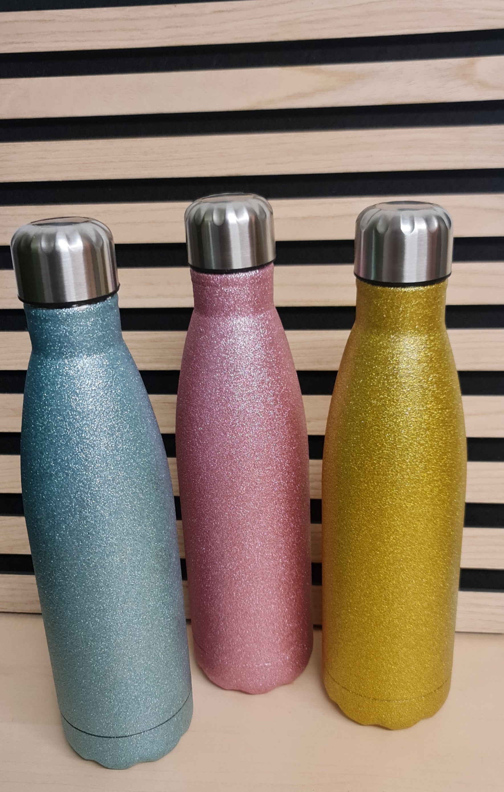 Thermoflasche Glitzer mit Persönlicher Gravur
