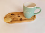 Personalisierte Tasse mit Bambus-Tablett