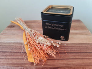 Personalisierte Vorratsbox in Schwarz