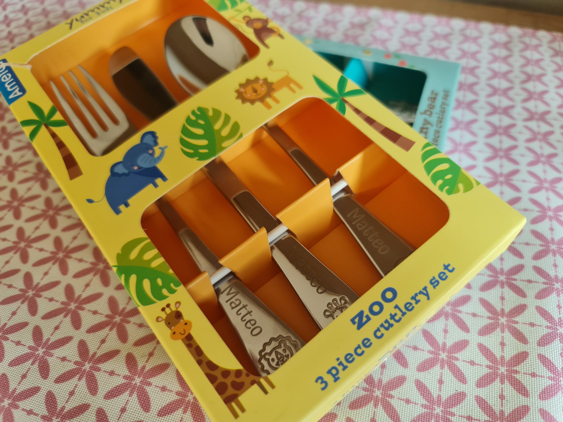 Kinderbesteck-Set mit Tiermotiven – inkl. persönlicher Gravur