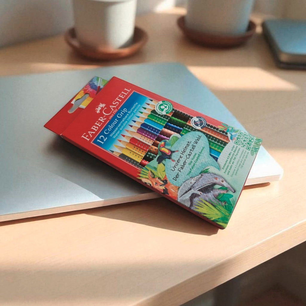 Faber-Castell Colour Grip Buntstifte – 12er-Set mit persönlicher Gravur
