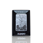 Original Zippo® Feuerzeug Brushed Chrome mit Gravur Heimatliebe "Ahaus"
