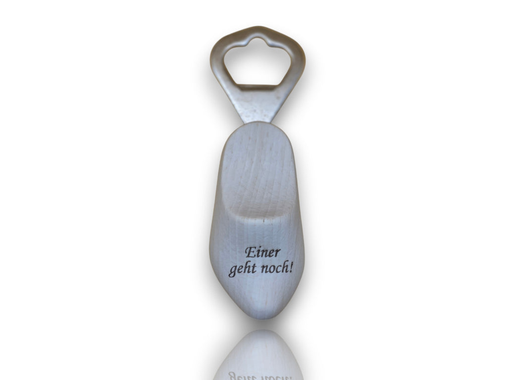 Flaschenöffner im klassischen Holzschuh-Design  (personalisiert)