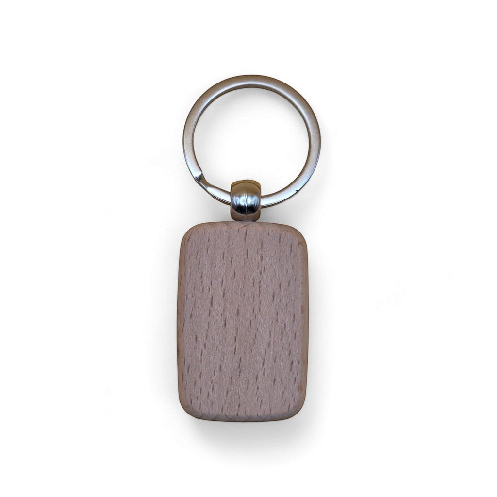 Personalisierter Schlüsselanhänger – Holz