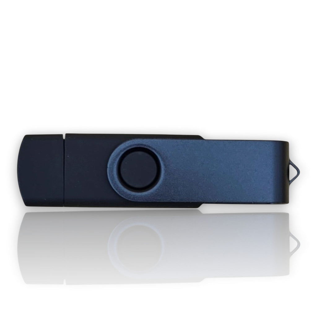 USB-Stick mit Namensgravur / Logo – Metall, USB-C, 8 GB (Rot)
