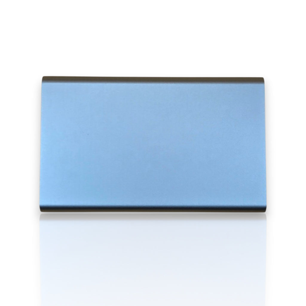 Personalisierte Powerbank – Titangrau | 4000 mAh mit LED-Anzeige