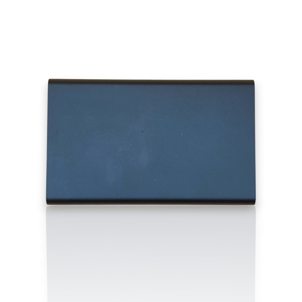 Personalisierte Powerbank – Titangrau | 4000 mAh mit LED-Anzeige
