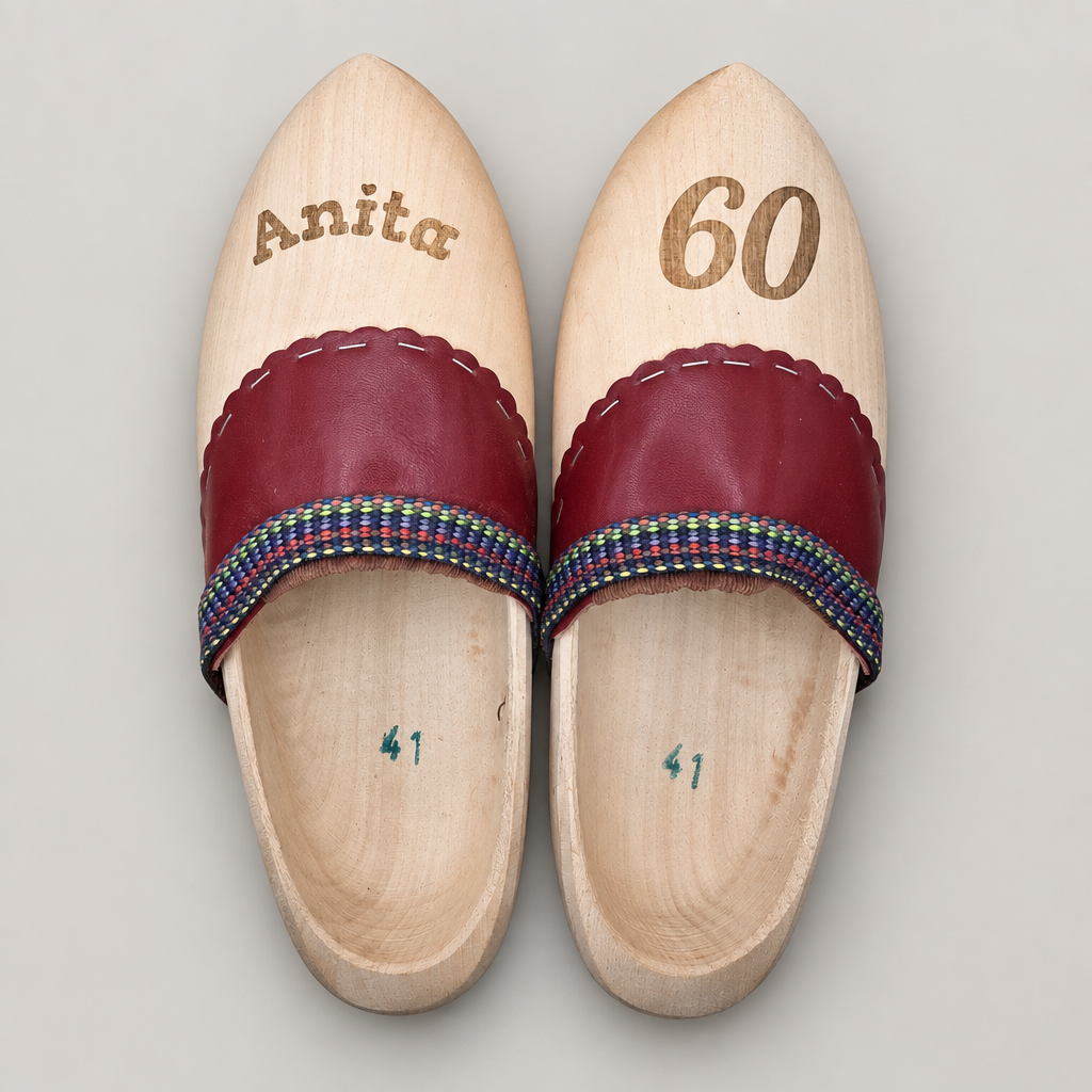 klassische Holzschuhe Klumpen  mit persönlicher Gravur