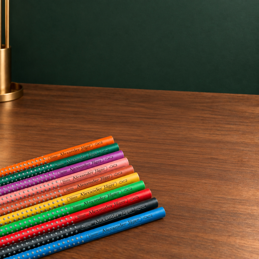 Faber-Castell Colour Grip Buntstifte – 12er-Set mit persönlicher Gravur