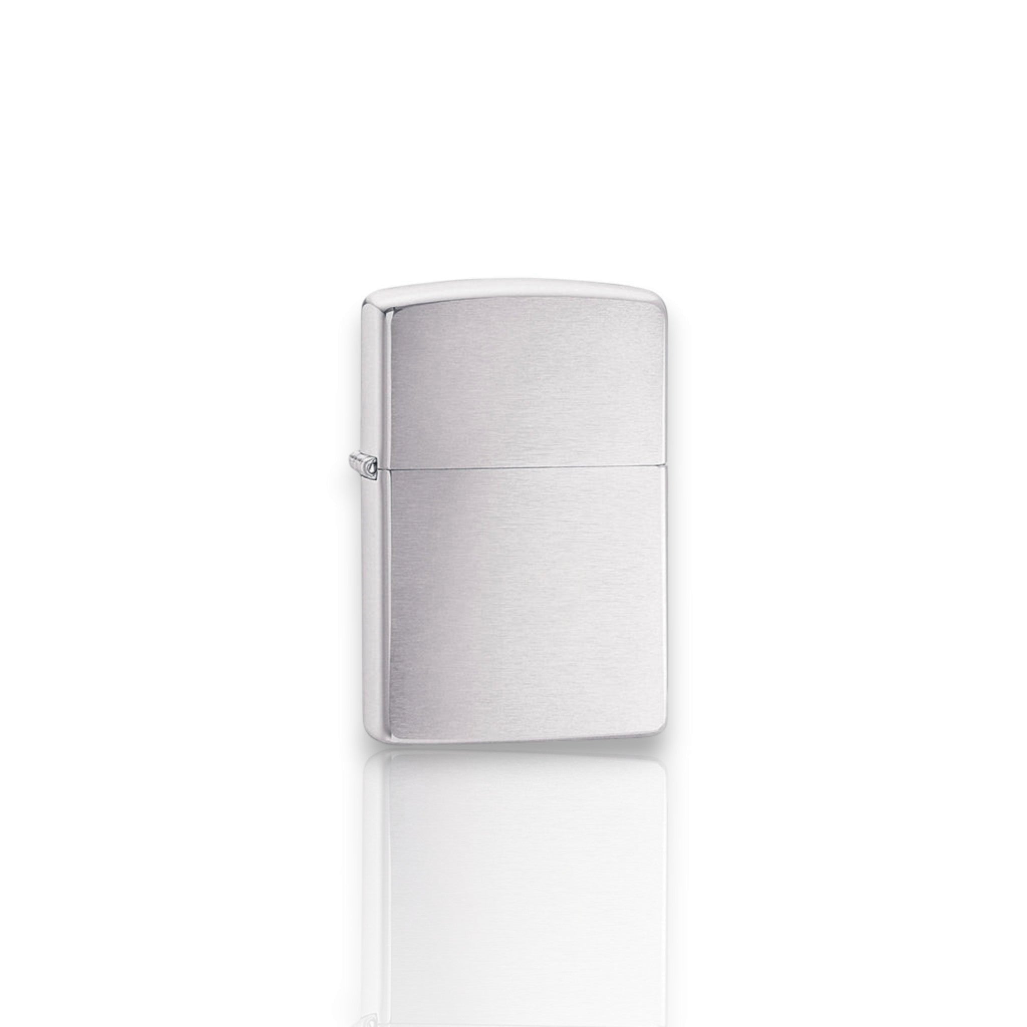 Original Zippo® Feuerzeug Brushed Chrome mit Personalisierter Gravur