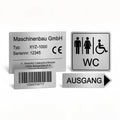 Premium Firmenschild / Namenschild mit Wunschgravur 200 x 100 mm