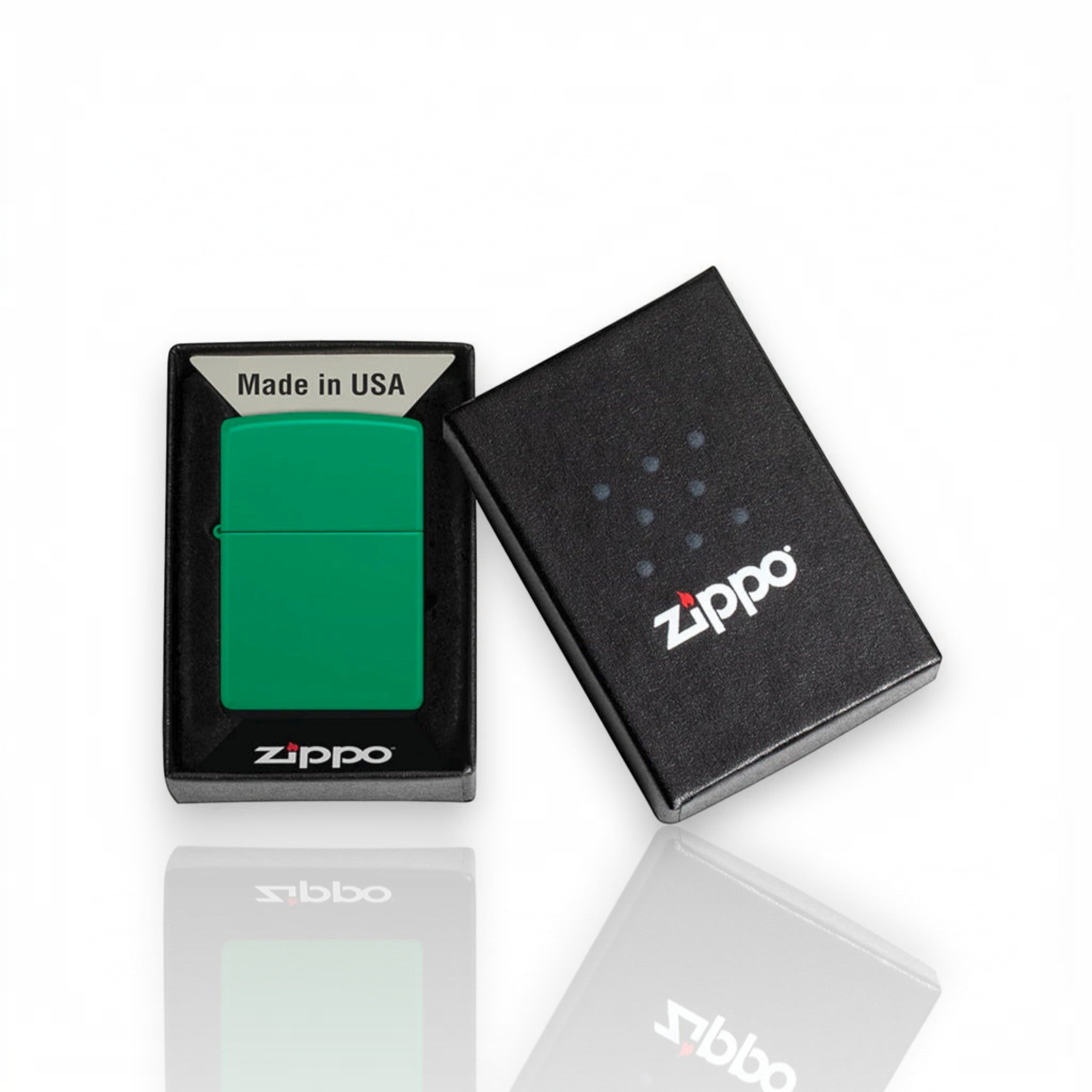Original Zippo® Feuerzeug Golf Green Matte mit Personalisierter Gravur