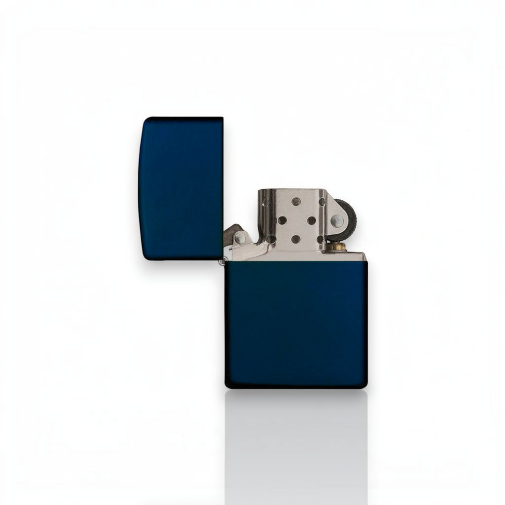 Original Zippo® Feuerzeug Navy Blue Matte mit Personalisierter Gravur