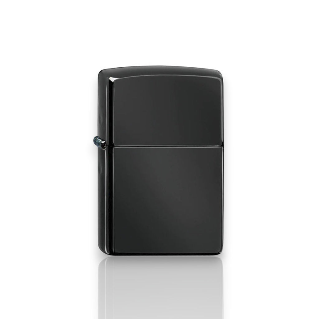 Original Zippo® Feuerzeug High Polish Black mit Personalisierter Gravur
