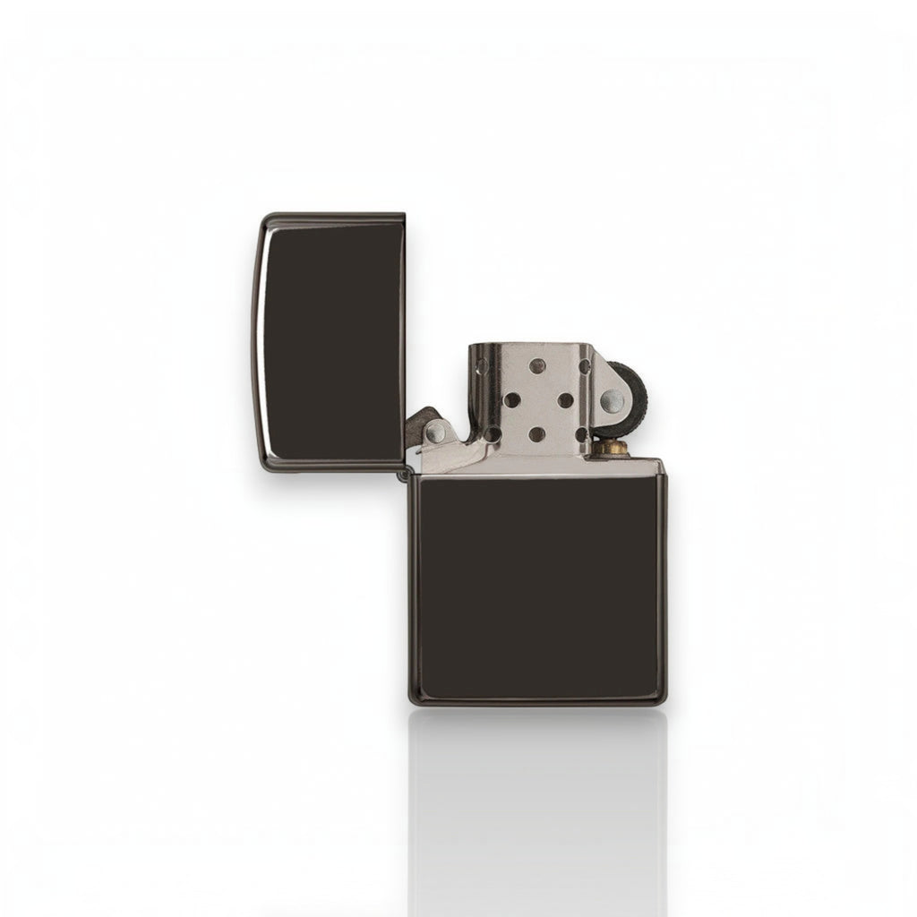 Original Zippo® Feuerzeug High Polish Black mit Personalisierter Gravur
