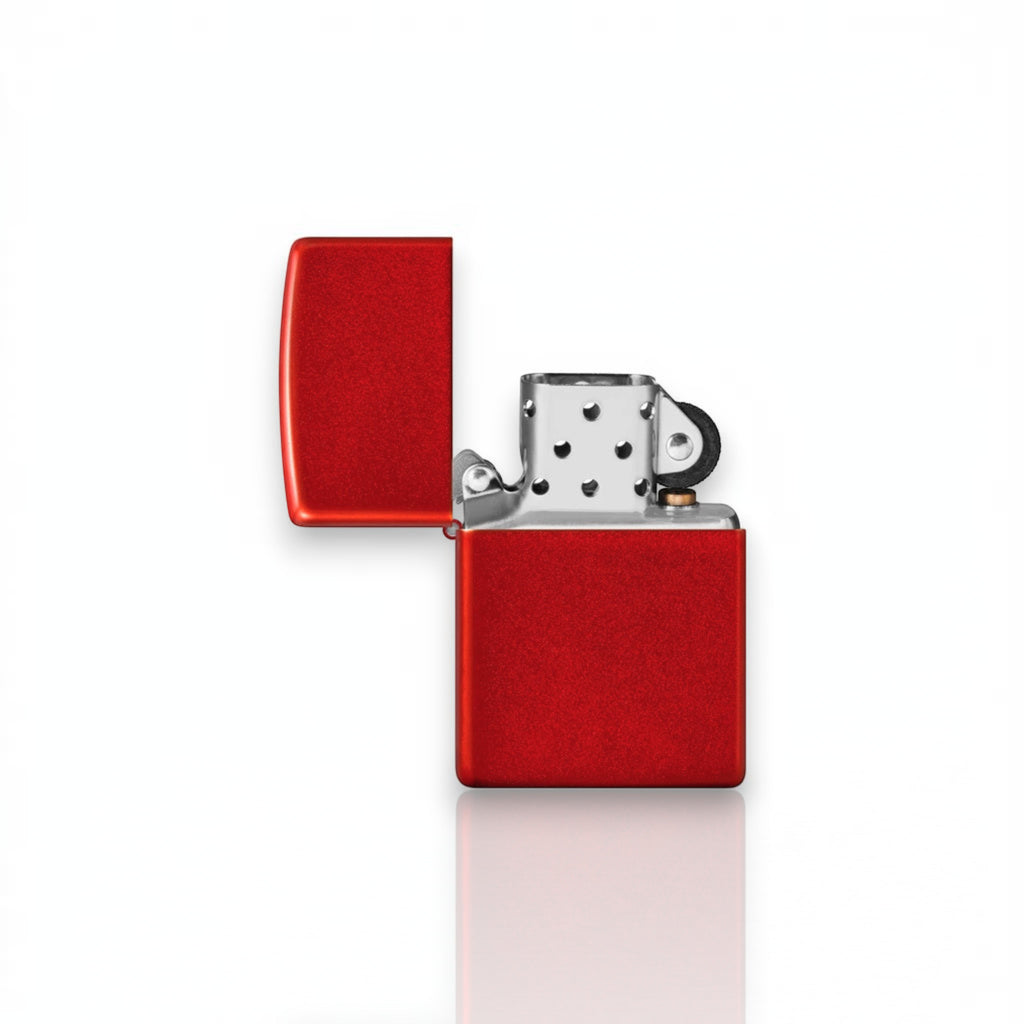 Original Zippo® Feuerzeug Regular Metallic Red mit Personalisierter Gravur