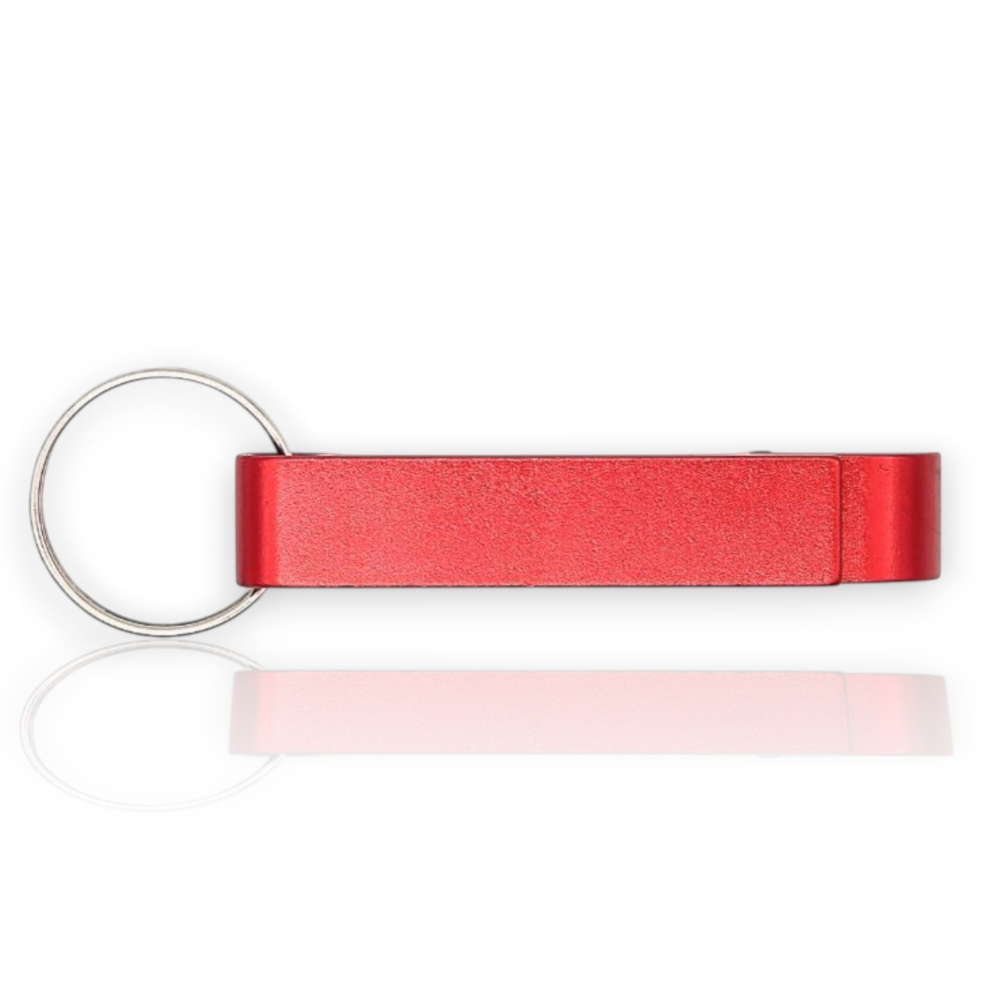 HUNTERLASE Alu Flaschenöffner aus Aluminium in Rot mit Schlüsselring