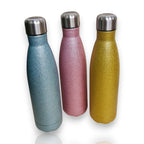 HUNTERLASE Thermoflasche Pink Glitzer mit persönlicher Gravur, isoliert, Edelstahl, 500ml