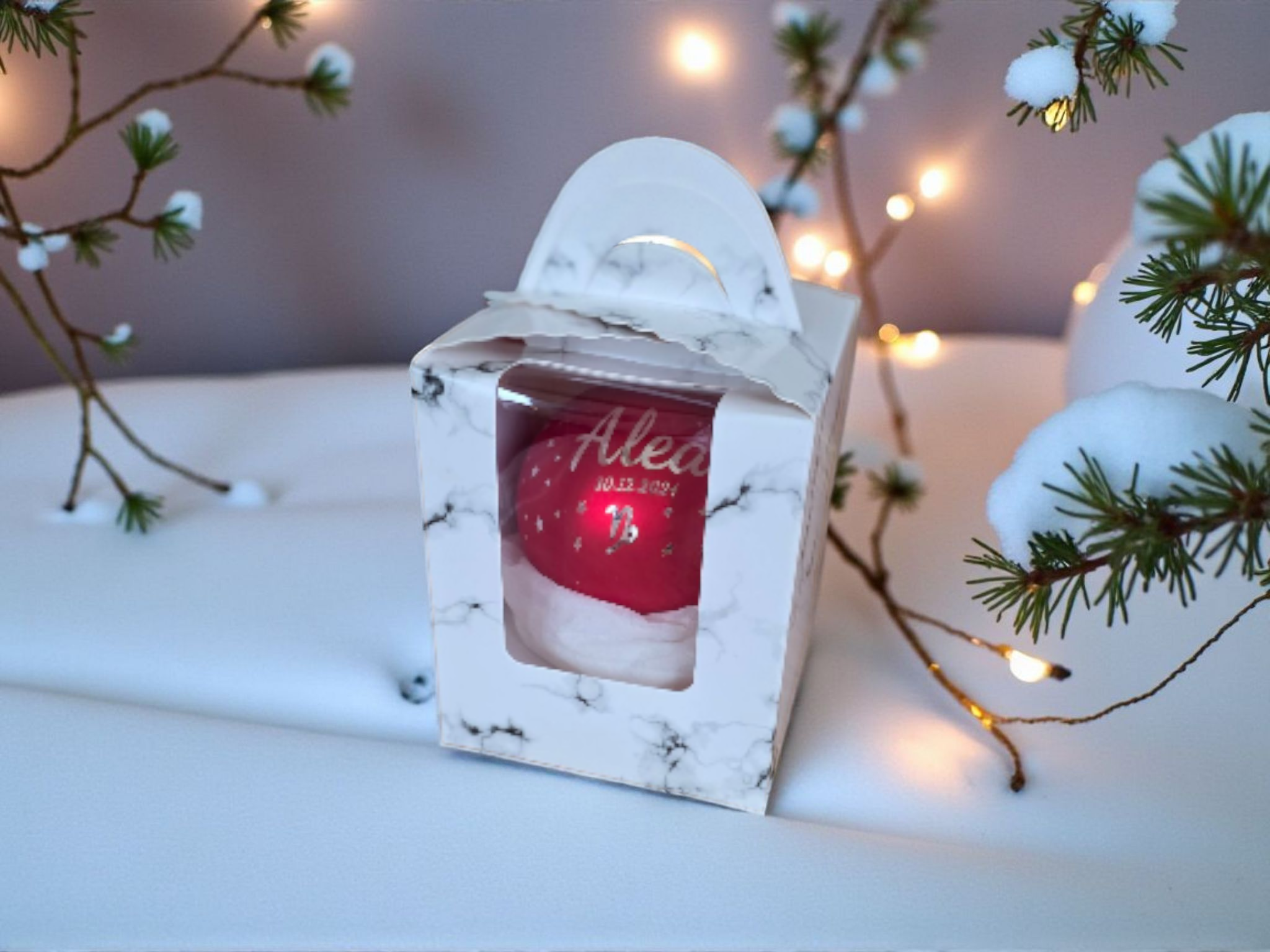 Personalisierte Weihnachtskugel