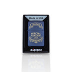 Original Zippo® Feuerzeug Navy Blue Matte mit Personalisierter Gravur