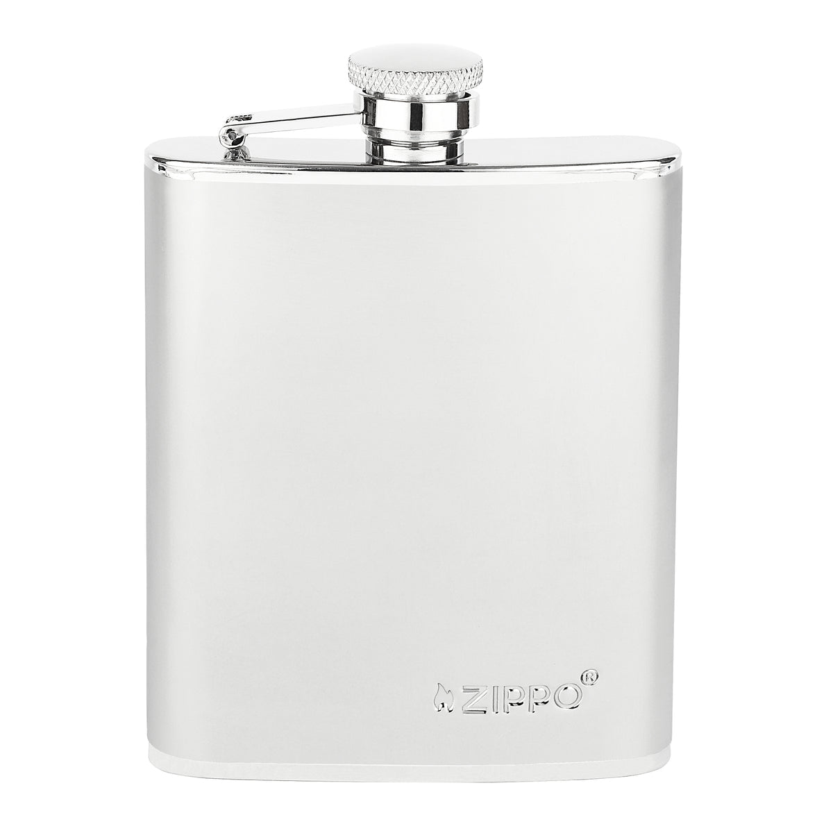 Original Zippo Flachmann (177 ml / 6 oz) aus Edelstahl mit individueller Lasergravur