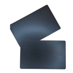 Premium Aluminium-Visitenkarten (86 x 54 mm) – Beidseitige Lasergravur schwarz