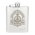 Original Zippo Flachmann (177 ml / 6 oz) aus Edelstahl mit individueller Lasergravur